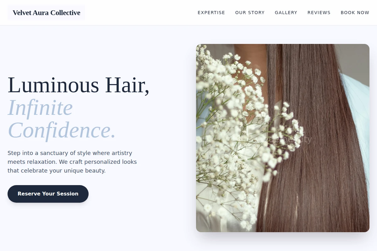Glossy Hair Styling